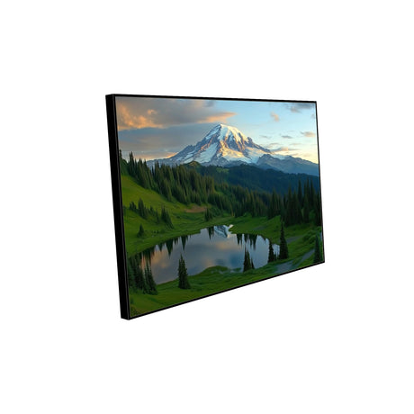 "Tranquil Mountain Reflection" Canvas Wall Art