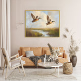 Canvas Wall Art - Majestic Flying Ducks