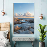 Tranquil Coastal Stream Canvas Wall Art