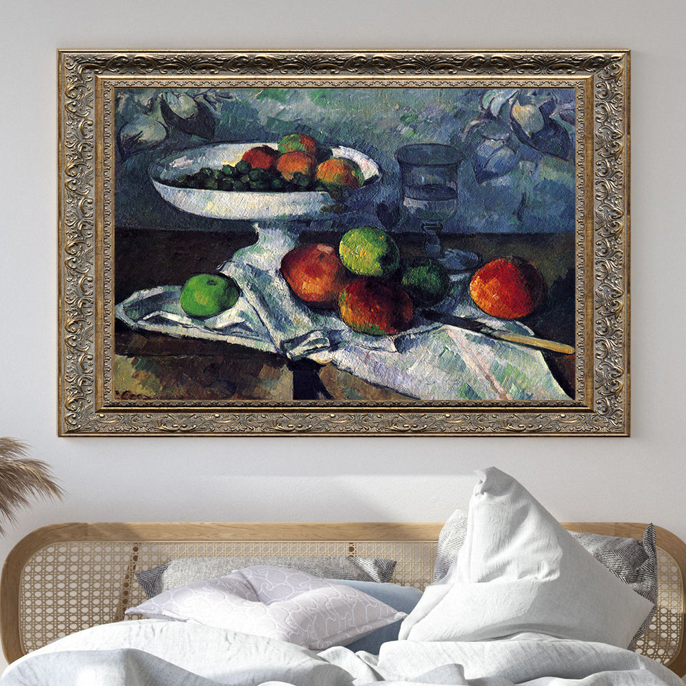 Compotier, Verre Et Pommes By Paul Cézanne