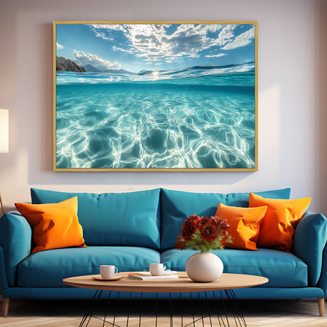 Canvas Wall Art - Crystal Clear Ocean Beauty