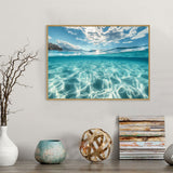 Canvas Wall Art - Crystal Clear Ocean Beauty