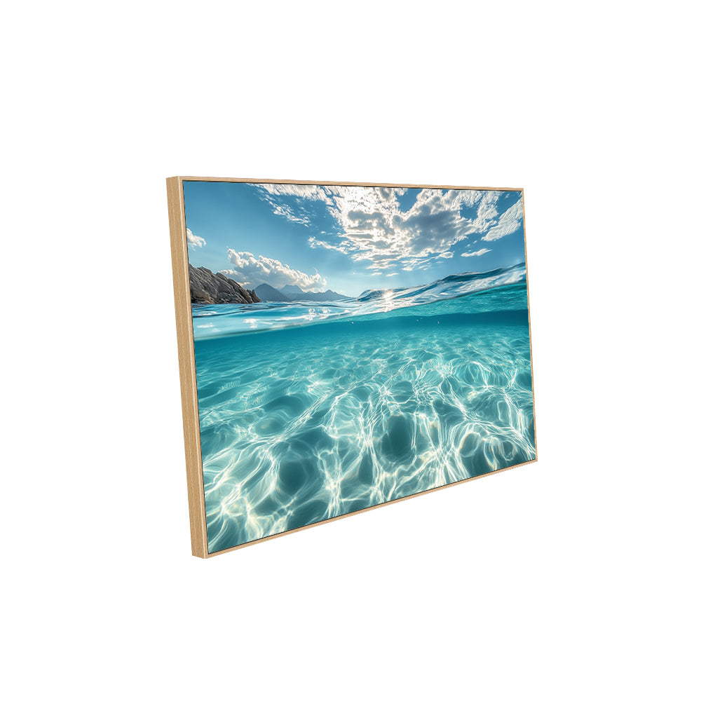 Canvas Wall Art - Crystal Clear Ocean Beauty