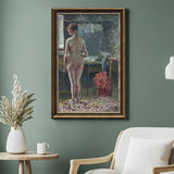 Naked Woman From Behind In An Interior By Camille Pissarro.