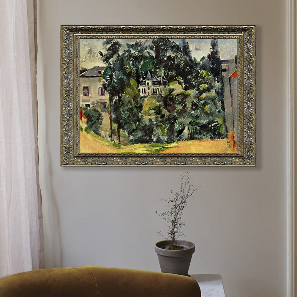 Château Des Environs De Paris By Paul Cézanne