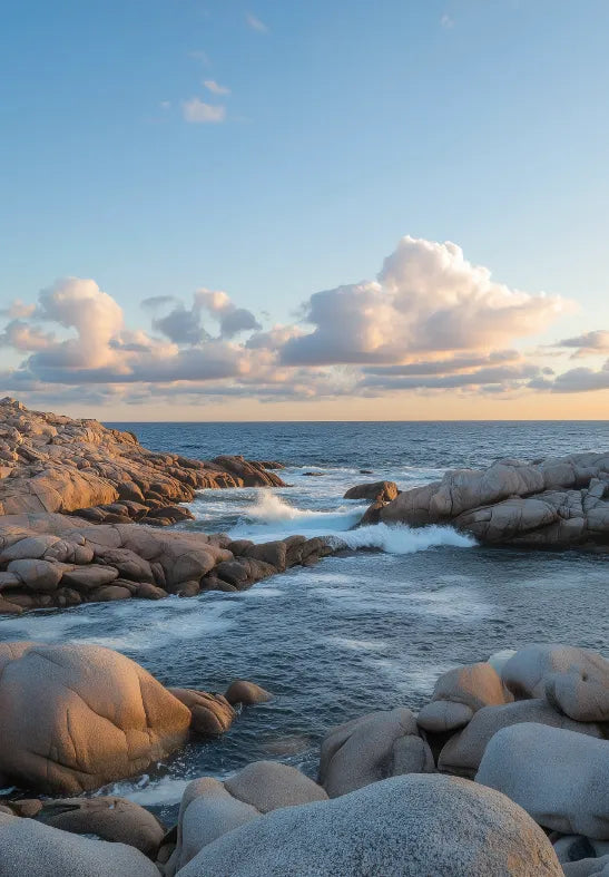 Tranquil Coastal Stream Canvas Wall Art
