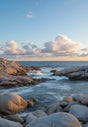 Tranquil Coastal Stream Canvas Wall Art