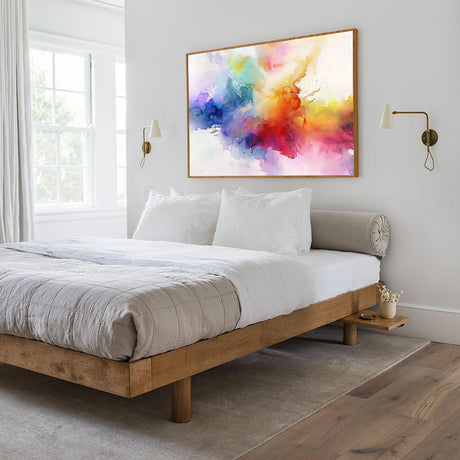 Vibrant Watercolor Explosion Canvas Wall Art