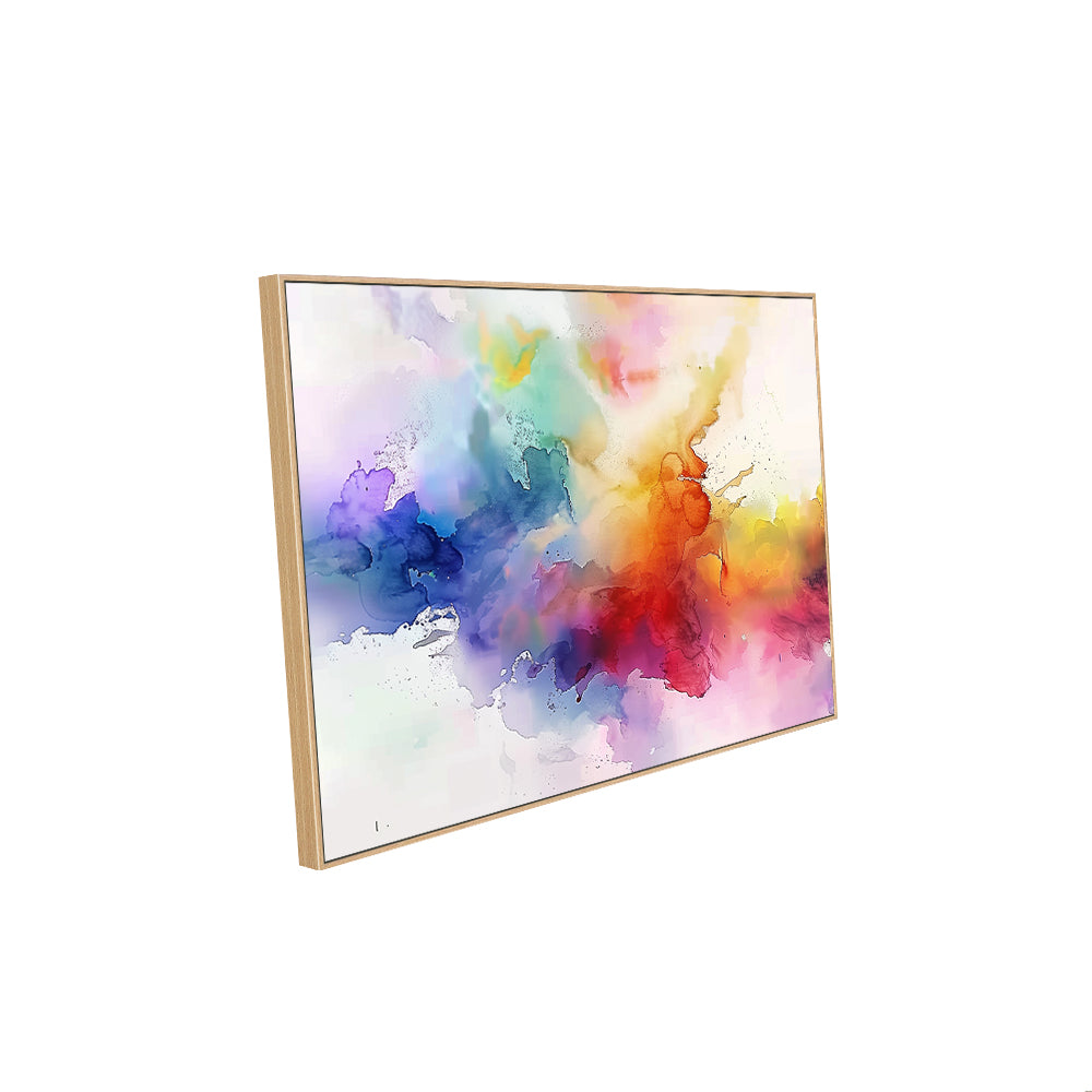 Vibrant Watercolor Explosion Canvas Wall Art