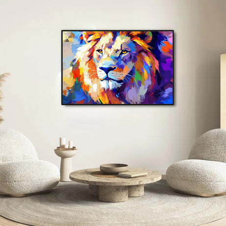 Vivid Lion Canvas Wall Art