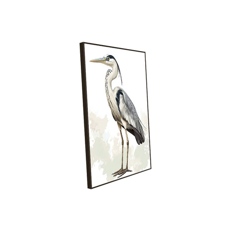 Canvas Wall Art - Graceful Heron In Nature