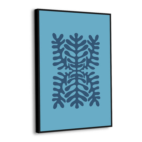 Symmetrical Sea Fern Abstract Canvas Wall Art