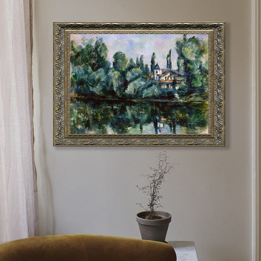 Banks Of The Marne By Paul Cézanne