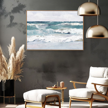 Ocean Bliss - Serene Waves Canvas Wall Art