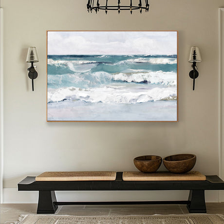 Ocean Bliss - Serene Waves Canvas Wall Art