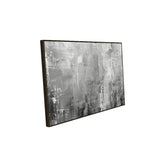 Silver Mist Abstract Canvas Wall Art