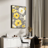  Sunny Floral Delight Canvas Wall Art