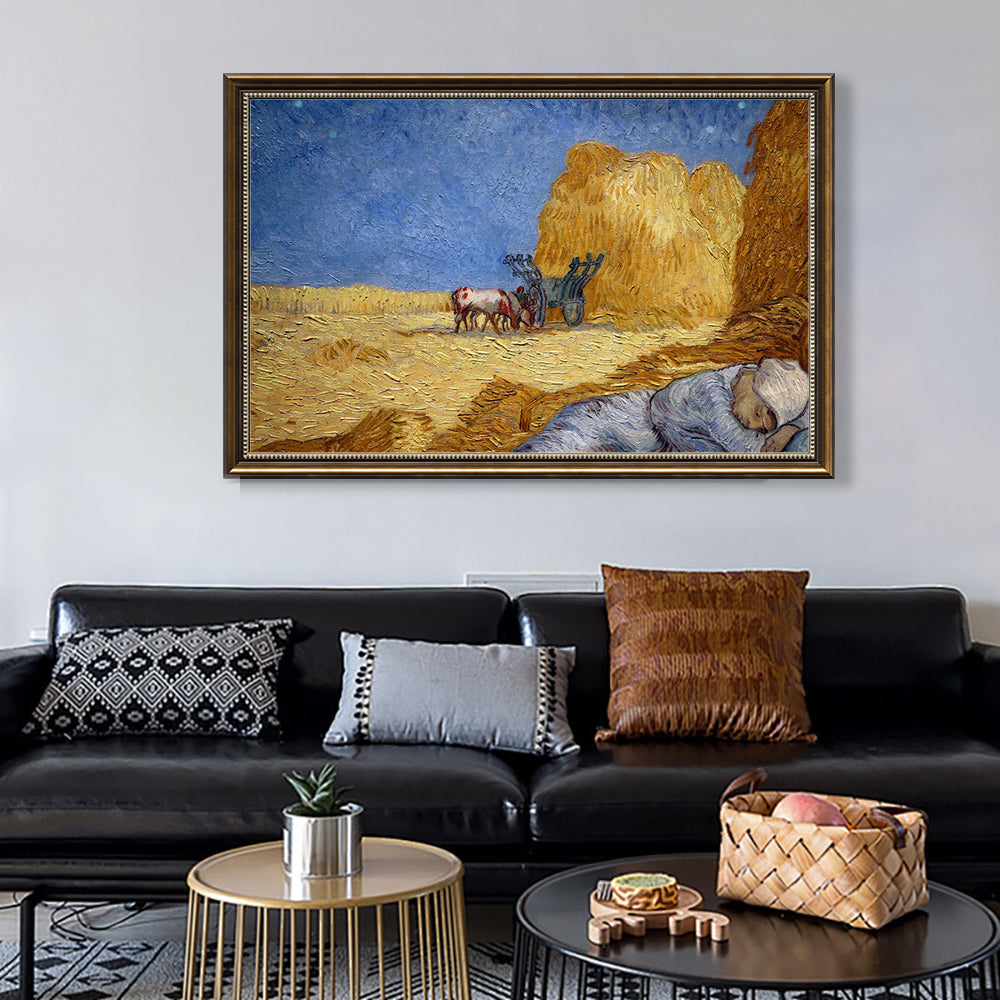 Vincent Van Gogh-Inspired Haystack Canvas Wall Art