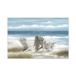 Relaxing Beach Chairs Canvas Wall Art