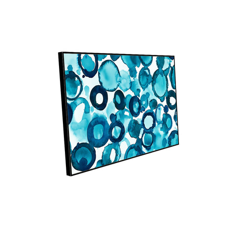 Blue Bubble Canvas Wall Art