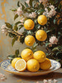 Lemon Grove Elegance Canvas Wall Art