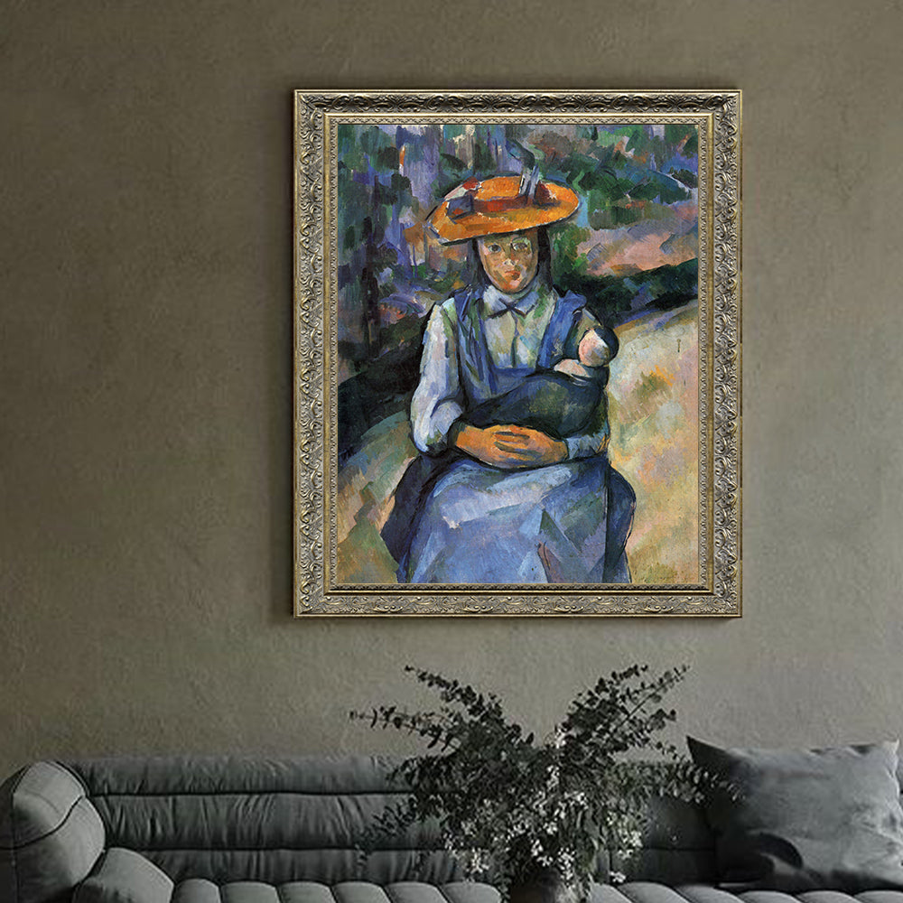 Little Girl With A Doll By Paul Cézanne