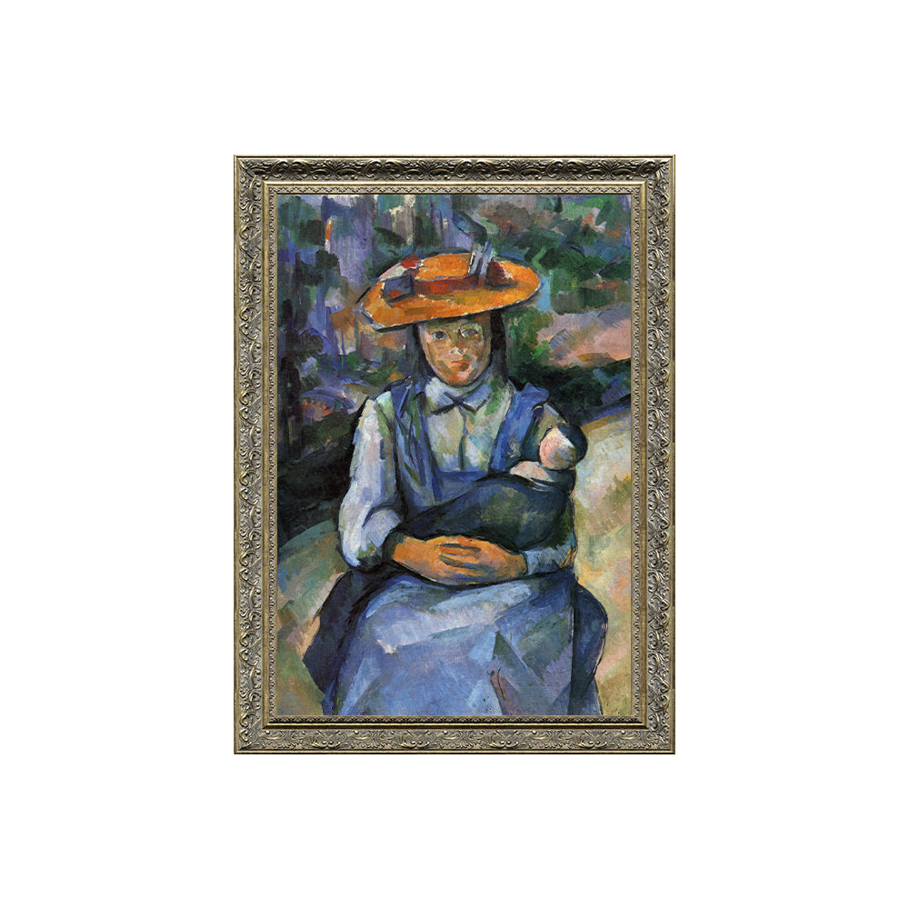 Little Girl With A Doll By Paul Cézanne