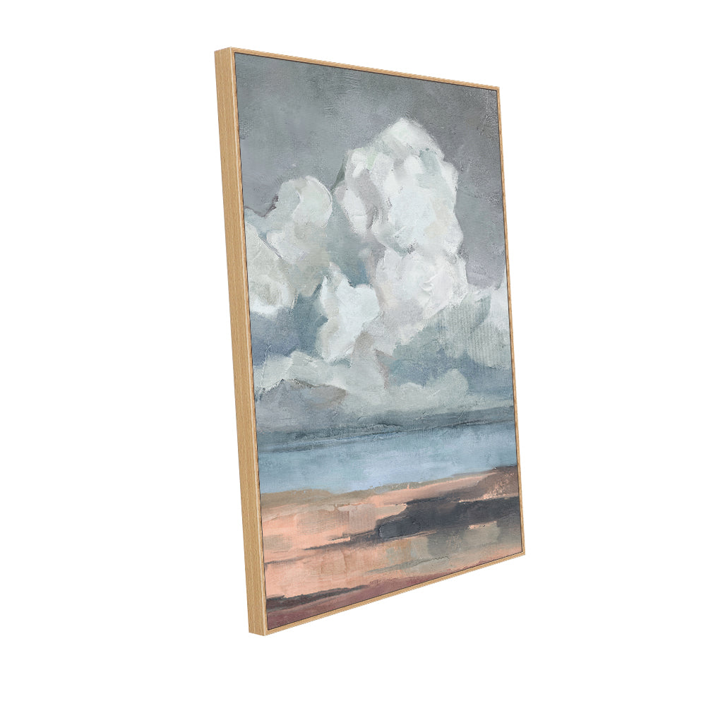 Coastal Serenity Abstract Canvas Wall Art