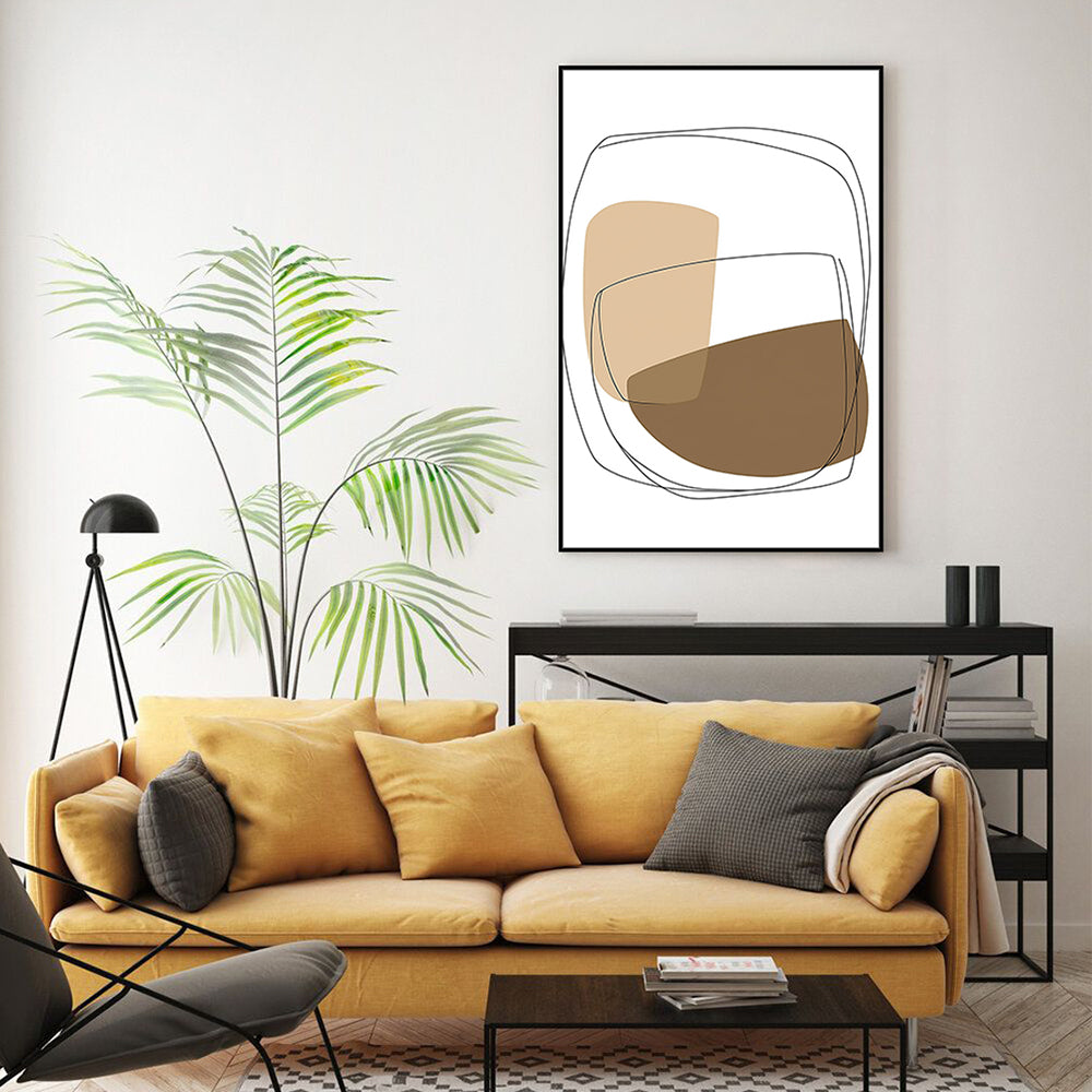  Neutral Color Palette Canvas Wall Art 