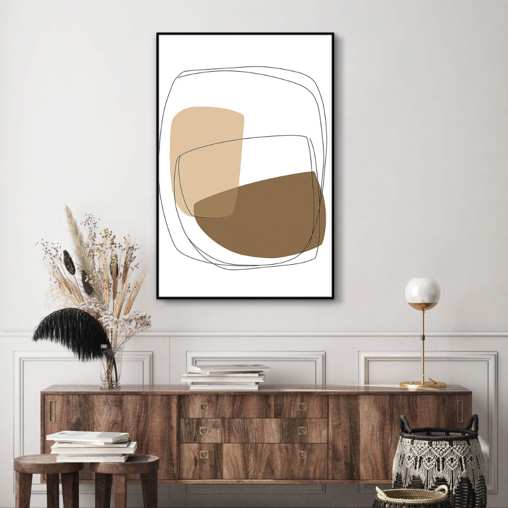  Neutral Color Palette Canvas Wall Art 