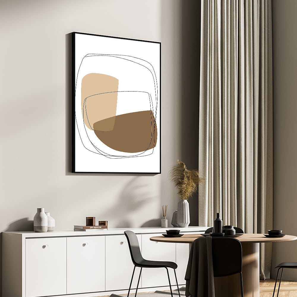  Neutral Color Palette Canvas Wall Art 
