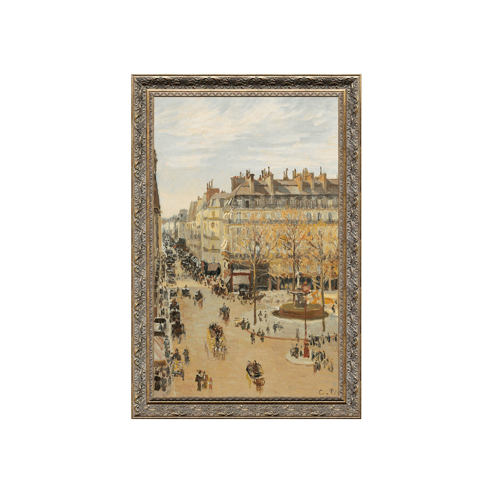 Rue Saint-Honoré In The Afternoon, Rainy Effect By Camille Pissarro