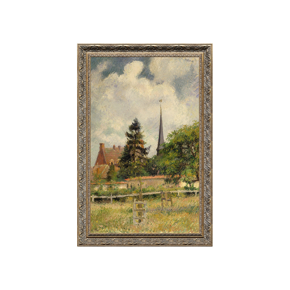 The Church At Eragny By Camille Pissarro