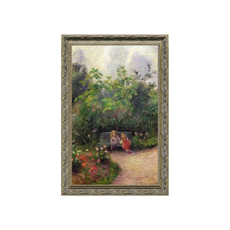 Young Girls In The Garden By Camille Pissarro