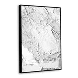 Pure Elegance: White Textured Canvas Wall Art
