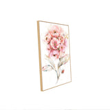 Elegant Pink Floral Watercolor Canvas Wall Art – Blooming Botanical Beauty