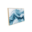 Ocean Waves in Shades of Blue-Canvas Wall Art