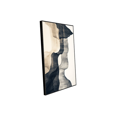 Monochrome Wave Canvas Wall Art 