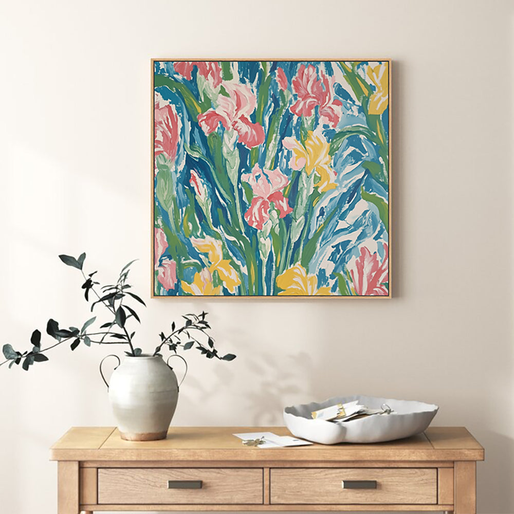 Vibrant Floral - A Celebration Of Color Canvas Wall Art 