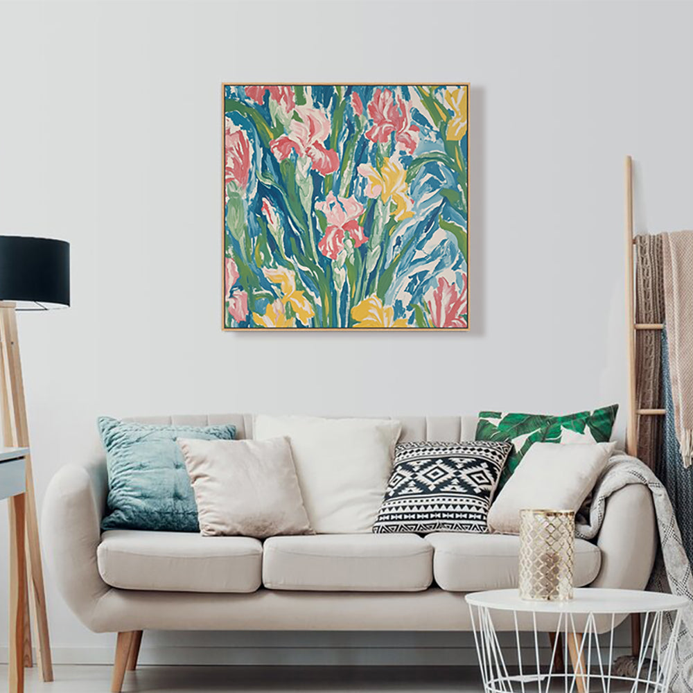Vibrant Floral - A Celebration Of Color Canvas Wall Art 