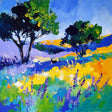 Vibrant Countryside Landscape Canvas Wall Art