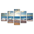 Golden Beach Sunrise Canvas Wall Art