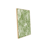 Tropical Elegance: Green Palm Leaf Pattern Canvas Wall Art