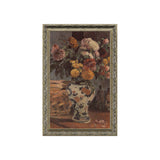 Still Life With Flowers And A Basket Of Bread By Camille Pissarro