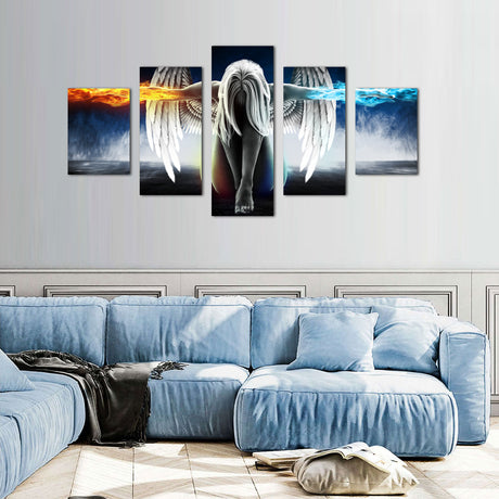 Guardian Angel Wings Canvas Wall Art