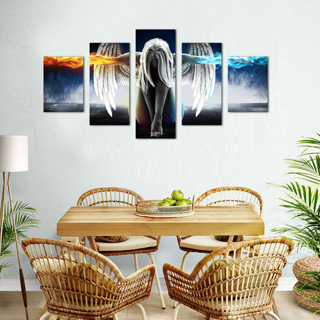 Guardian Angel Wings Canvas Wall Art