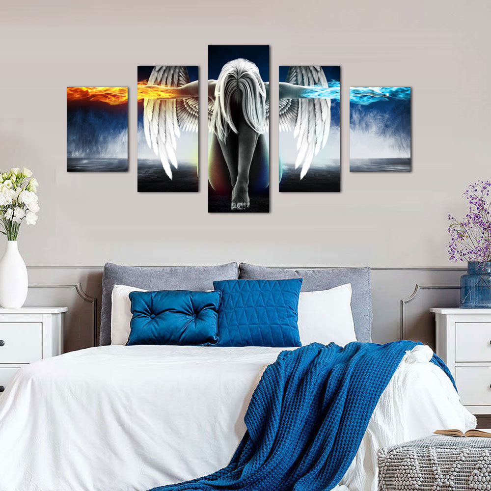 Guardian Angel Wings Canvas Wall Art