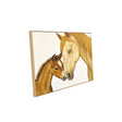 Mother and Foal Horse Portrait-Canvas Wall Art