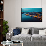 Cityscape Riverfront Canvas Wall Art