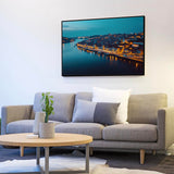 Cityscape Riverfront Canvas Wall Art